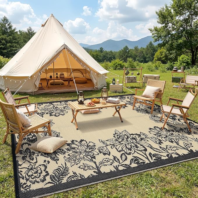 Garvee Outdoor Rugs 9’x12’ Waterproof Reversible Mats, Large Area Plastic Straw - Image 8