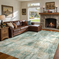 DMOYEST 9x12 Area Rug for Living Room, Washable & Non Slip Large Indoor Carpet by DMOYEST