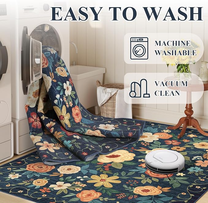 DUKINO 3x8 Runner Rug, Washable Rug - Image 6