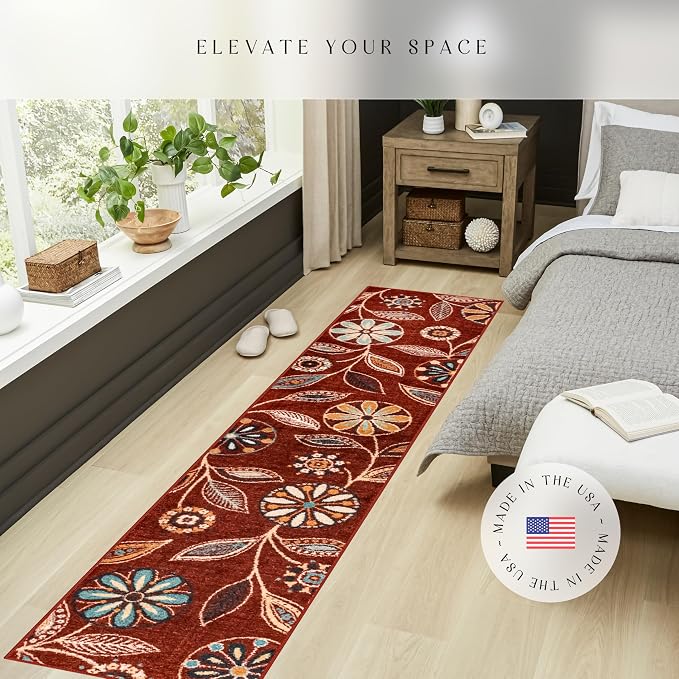 Maples Rugs Reggie Floral Runner Rug - Image 3