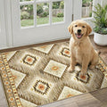 Area Rug 2x3 Rug Machine Washable Non-Slip Low Pile Print Pattern Western Rug by BESTSWEETIE