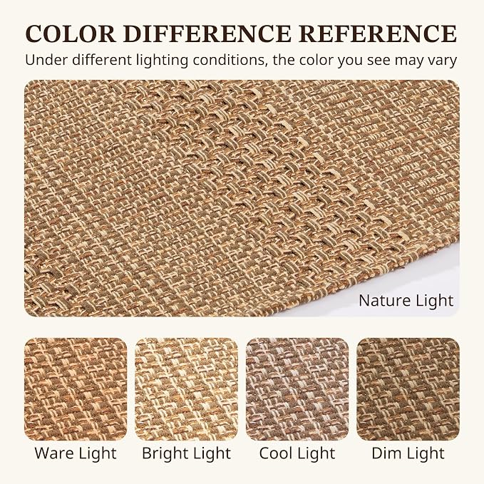 MatEssenz 6x9 Area Rugs for Living Room – Machine Washable Boho Woven Rug - Image 9