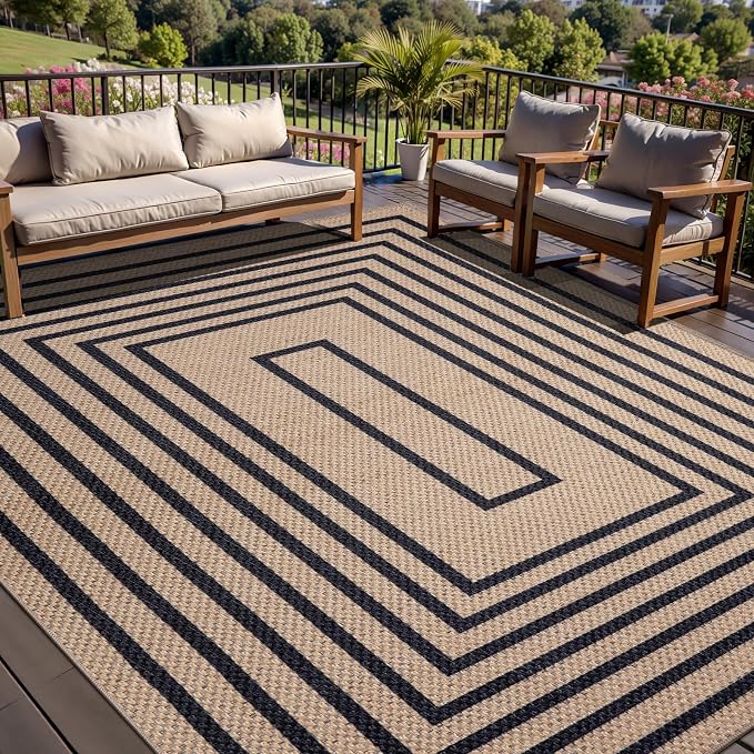 Tangsoo Easy Jute Rug 6x9 Washable Area Rugs by Tangsoo