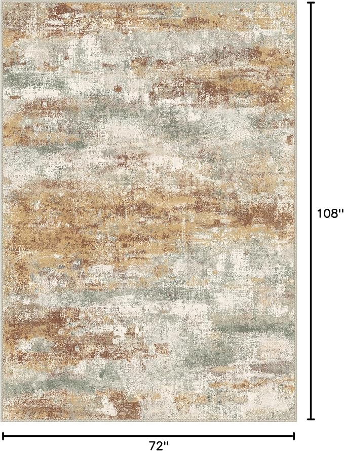 BEIMO Area Rugs 6x9 for Living Room Bedroom, Modern Abstract Machine Washable - Image 2