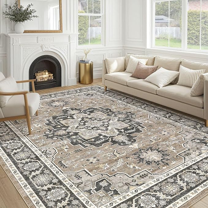 Vintage Living Room Area Rug 10x12 by COTILED