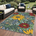 GENIMO Indoor Outdoor Area Rug 5'x7', Machine Washable Rugs by GENIMO