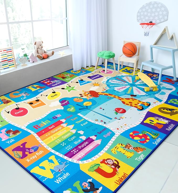 Chicrug Educational Kid Area Rug by ChicrugHomeDecor