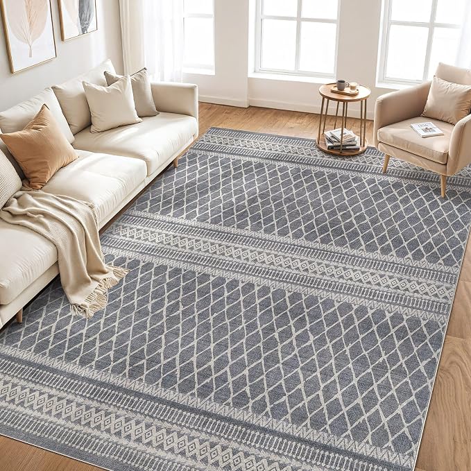 cotiled 9x12 Area Rugs Living Room Rug: Washable Boho Rugs - Image 7