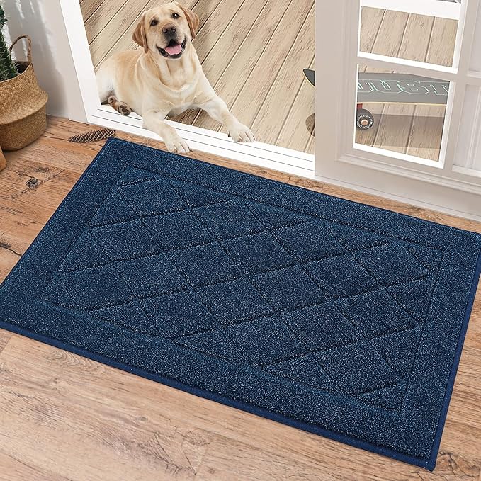 BEQHAUSE Dirt Trapper Door Mat 20" x 32", Doormat Non-Slip Entryway Rugs by BEQHAUSE