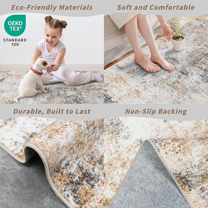 3x10 ft Long Hallway Runner Rug – Non-Slip Washable Kitchen Floor Rug - Image 5