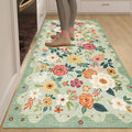 DUKINO 3x6 Runner Rug, Washable Soft Floral Hallway Runner Rug by DUKINO