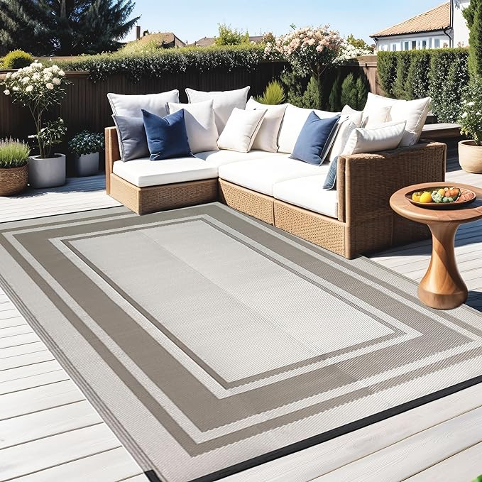 RURALITY Outdoor Rug 9x12 Feet Waterproof - Image 5