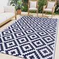 Smiry Waterproof Outdoor Rug 6x9 ft, Reversible Plastic Straw Patio Camping Rugs by Smiry