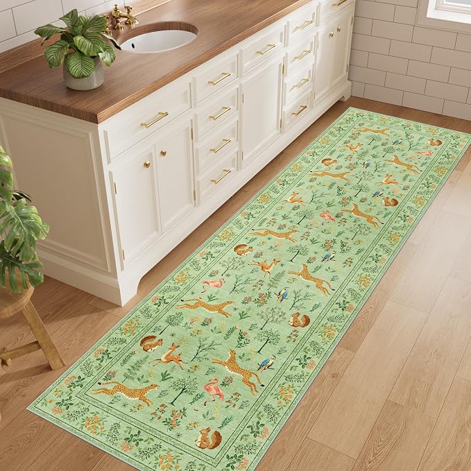 DUKINO 2x10 Rug for Hallway, Washable Kitchen Runner Rug - Image 3