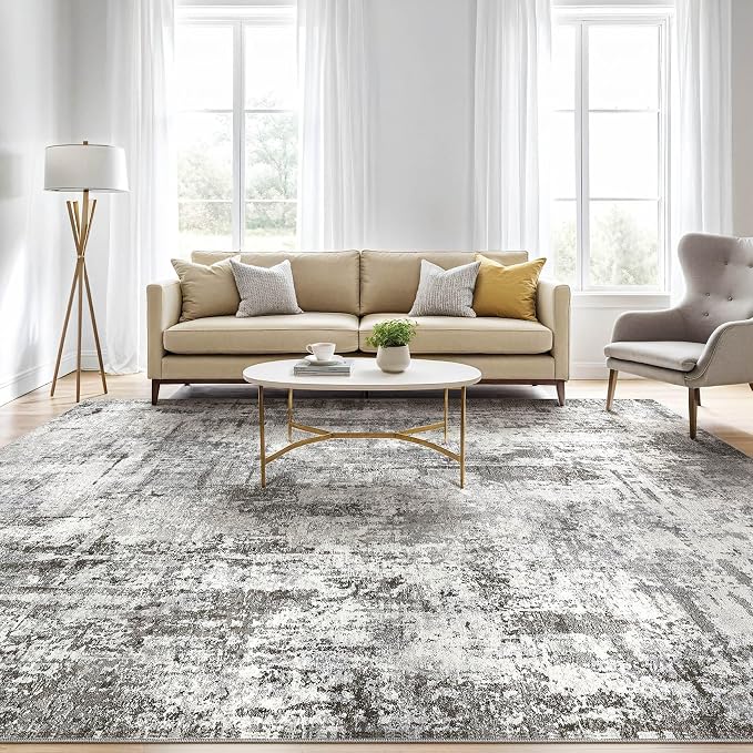 5x8 Area Rug Living Room: Washable Large Abstract Soft Rugs Stain Resistant - Image 5