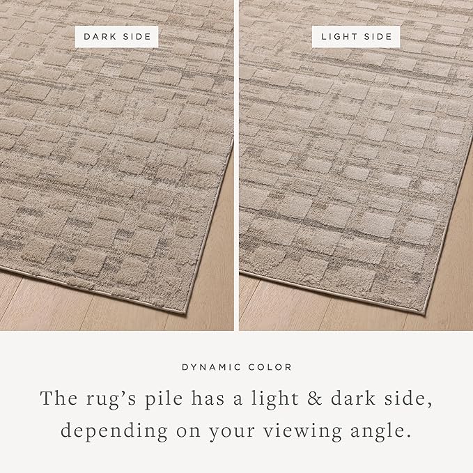 Loloi Amber Lewis Monty Collection MOT-06 Pebble/Beige 2'-7" x 10'-0", .50" - Image 3