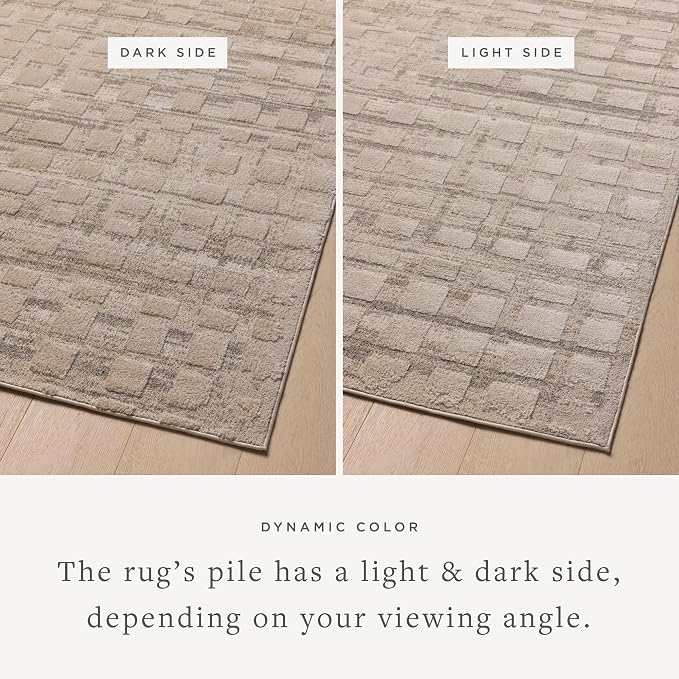 Loloi Amber Lewis Monty Collection MOT-06 Pebble/Beige 7'-10" x 10', .50" Pile - Image 3