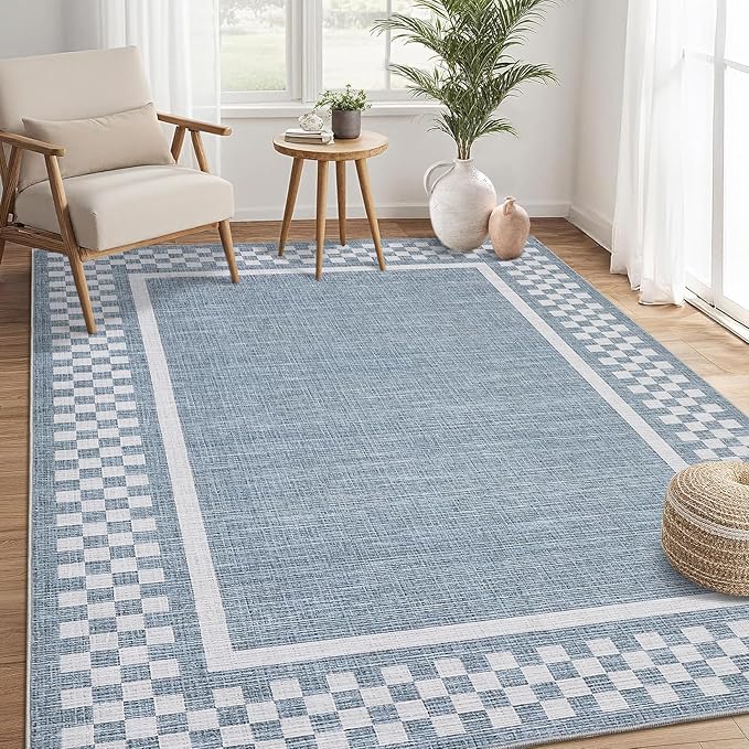 GarveeHome Washable Area Rug 4x6 Small Living Room Rugs Modern Bordered Soft - Image 8