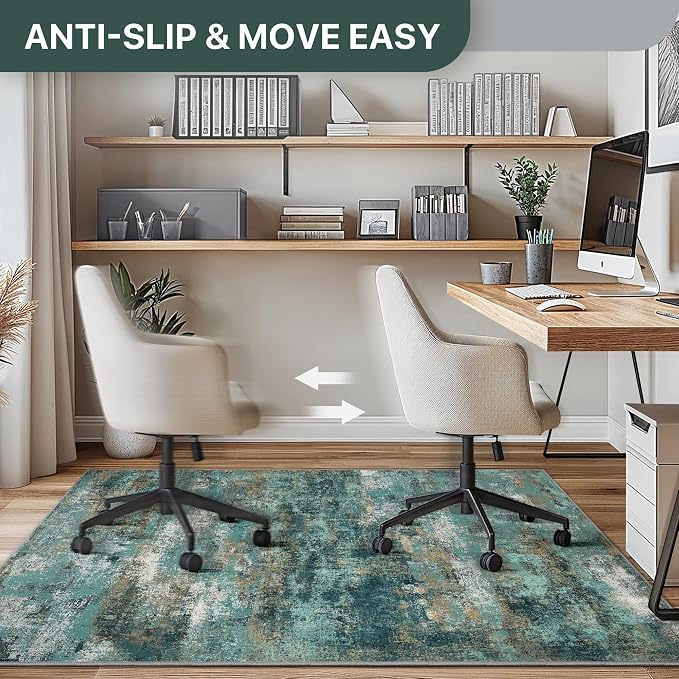 48"x60" Office Chair Mat for Hardwood Tile Floor, Under Desk Carpet Protector - Image 4