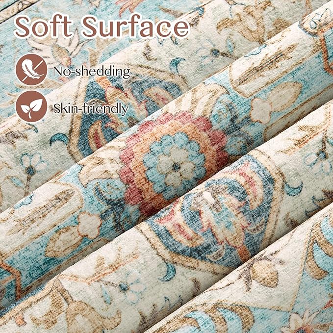 Tortania Area Rug 2x6 Runner Rugs - Image 6