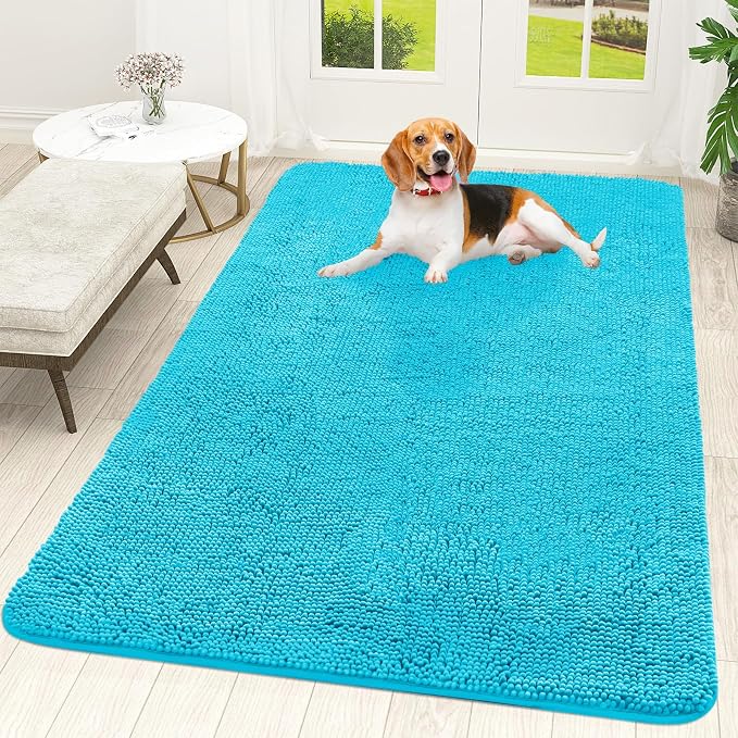 OLANLY Dog Door Mat for Muddy Paws 59x35, Absorbs Moisture and Dirt, Absorbent by OLANLY