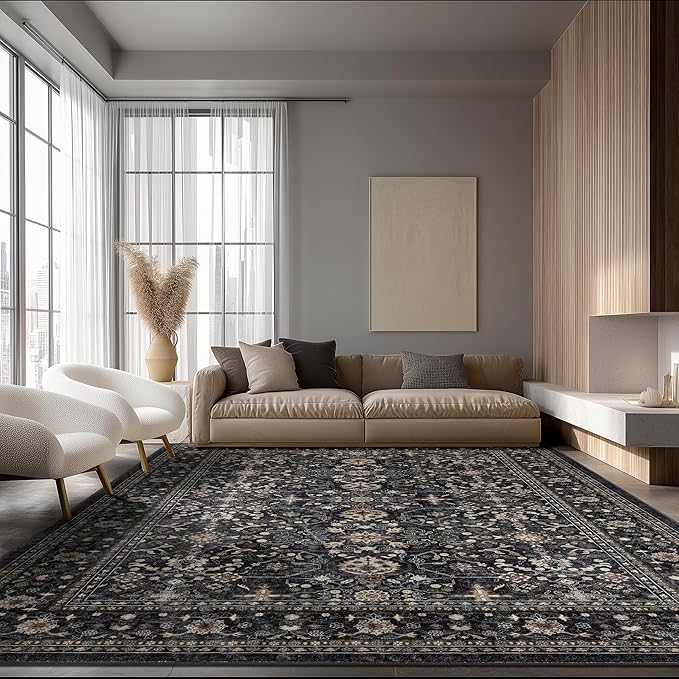 Ruaruarug Washable Area Rug 9x12 by Ruaruarug