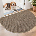 BEQHAUSE Dirt Trapper Door Mat 26" x 40" Half Circle Non-Slip Washable Doormats by BEQHAUSE
