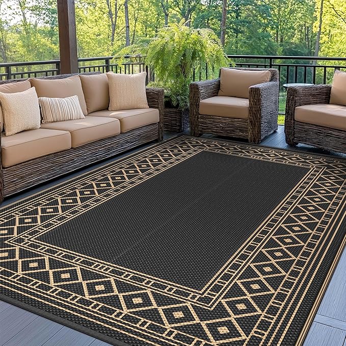 GENIMO Outdoor Rug Waterproof 8'x10' by GENIMO
