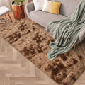 2x6 ft Soft Brown Runner Rugs for Bedroom Living Room Plush Fluffy Rug Shag Rug by TENNOLA