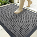 OLANLY Front Door Mat Outside Entrance 35x23, Heavy Duty Sturdy Natural Rubber by OLANLY