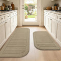 BEQHAUSE Kitchen Rugs Set of 2 Non-Slip Washable Kitchen Mats by BEQHAUSE