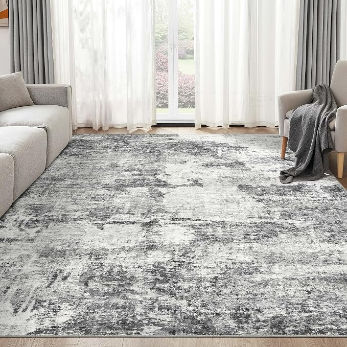 DMOYEST 7x9 Area Rugs for Living Room, Washable Large Abstract Rug, Non Slip - Image 7