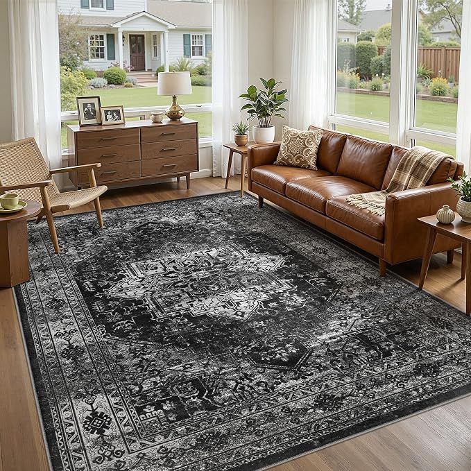 UERMEI 9x12 Area Rug Living Room Rugs - Image 5