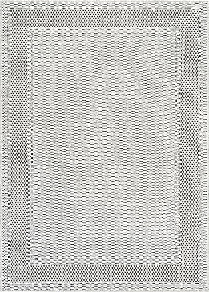 CAMILSON Easy Jute Rug 5x7, Indoor Outdoor Off-White Color Fiber Area Rugs - Image 2