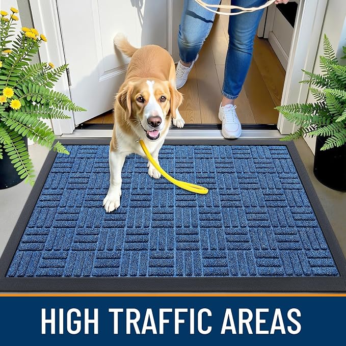 OLANLY Front Door Mat Outside Entrance 29.5x17, Heavy Duty Sturdy Natural - Image 6