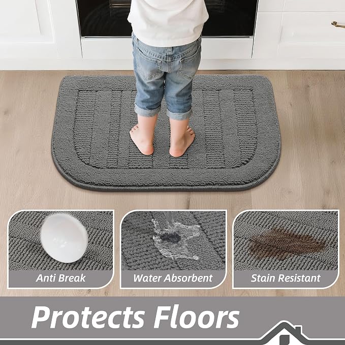 BEQHAUSE 24x36 Inch Kitchen Rug Mat Durable Kitchen Rugs Non-Slip Washable - Image 4