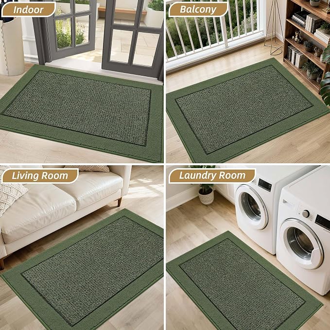 BEQHAUSE Indoor Door Mat 32" x 48", Dirt Trapper Door Mats Non-Slip Entryway - Image 8