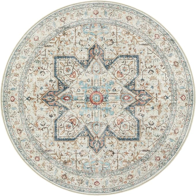 Tortania 10' Round Area Rug Living Room Rugs - Image 9