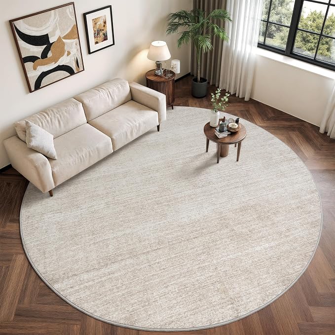Valenrug Washable Round Area Rugs 6x6 - Image 3