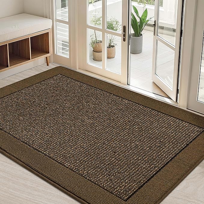 BEQHAUSE Indoor Door Mat 32" x 48", Dirt Trapper Door Mats Non-Slip Entryway by BEQHAUSE