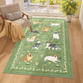 DUKINO 3x5 Area Rug, Lightweight Washable Entryway Rug by DUKINO