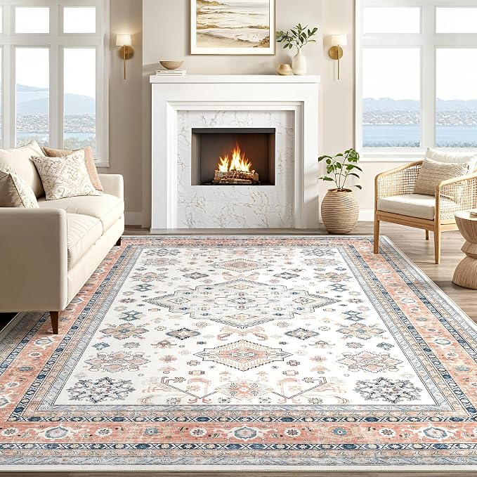 Vintage Living Room Area Rug 9x12 - Image 5