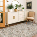 Moss 3x6 Washable Rug for Large Entryway by HazoHaus