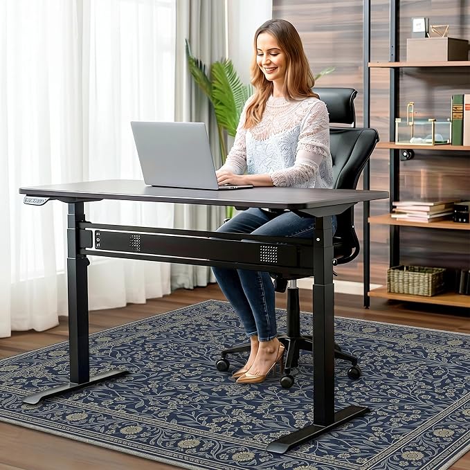 36"x60" Office Chair Mat for Hardwood Tile Floor, Under Desk Carpet Protector - Image 2