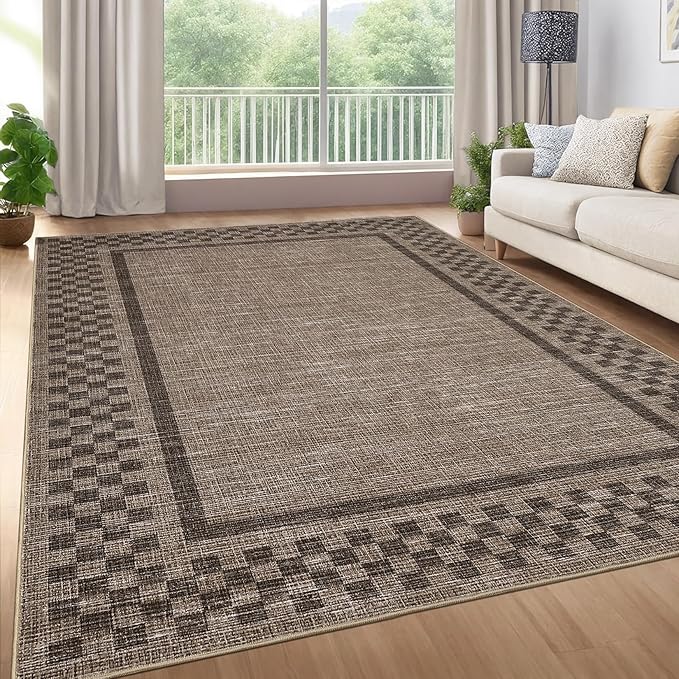 GarveeHome Washable Area Rugs 8x10 Non Slip Soft Large Living Room Rug Modern by GarveeHome