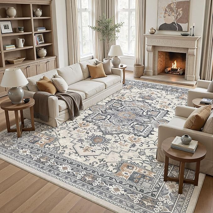 UERMEI 10x12 Area Rug Living Room Rugs - Image 7