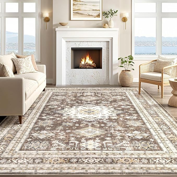Vintage Living Room Area Rug 9X13 - Image 5