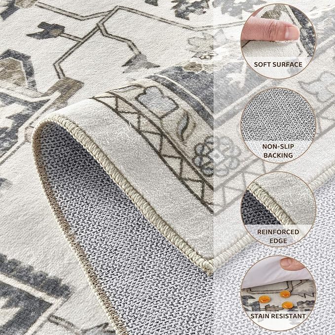 Washable 8x10 Area Rug for Living Room - Image 3