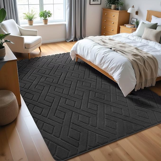 Macgace Ultra Soft Dark Grey Area Rug - Image 2