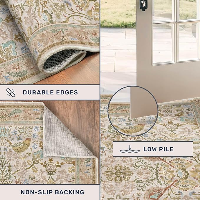 Hazo Haus Boho Long Bathroom Runner Rug 2x6 - Image 5